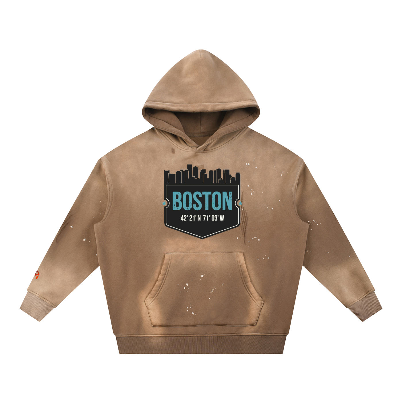 GreyOrigin Boston Washed Fleece Hoodie