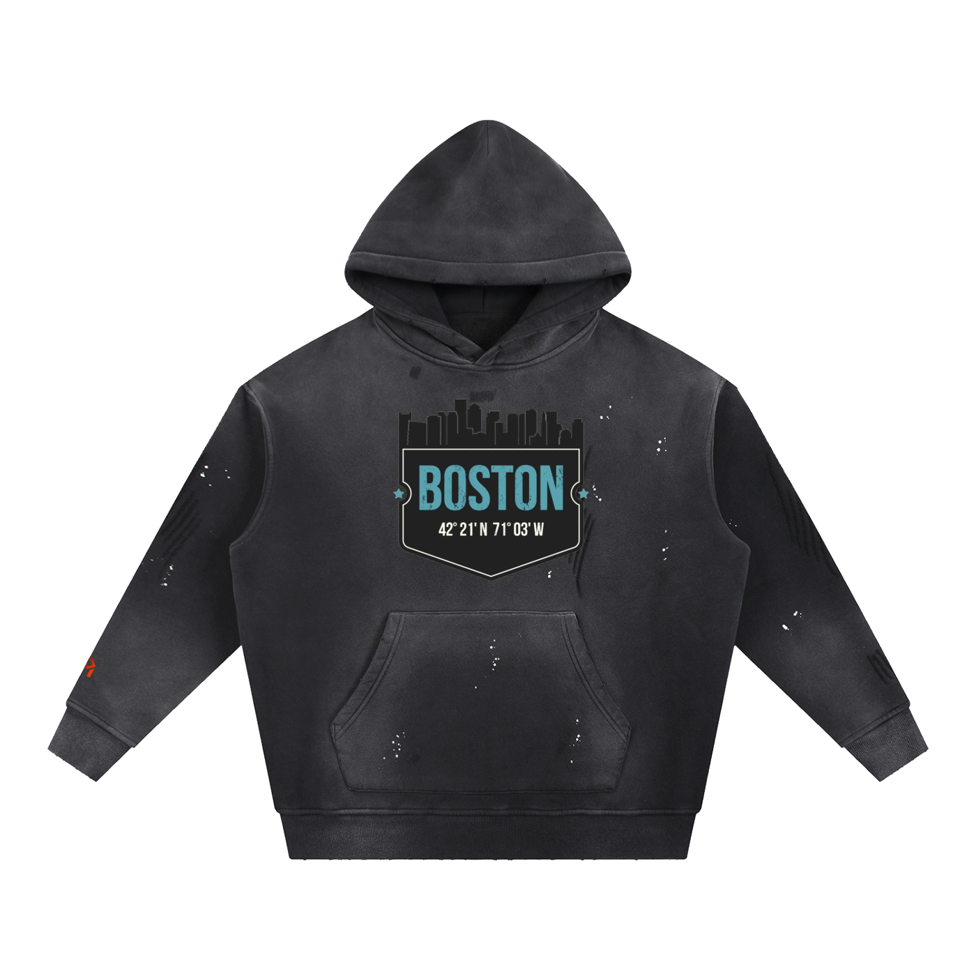 GreyOrigin Boston Washed Fleece Hoodie