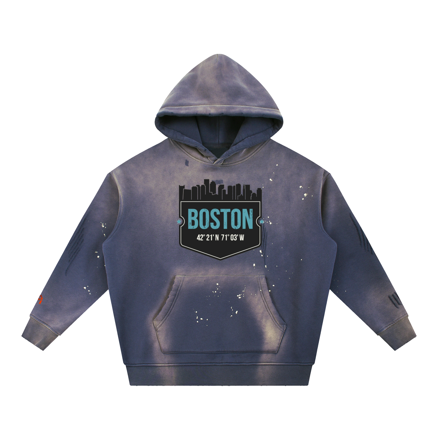 GreyOrigin Boston Washed Fleece Hoodie